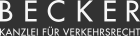 BECKER - Kanzlei für Verkehrsrecht Logo
